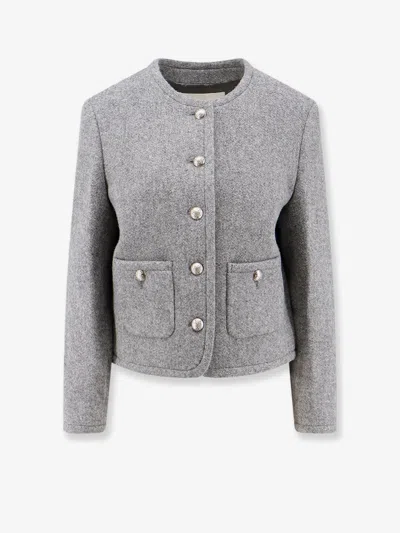 Dunst Classic Tweed Blazer In Grey