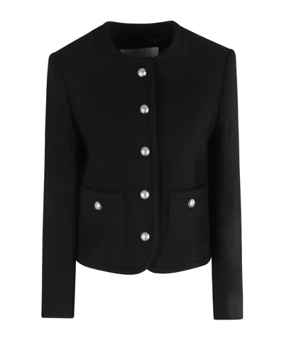 DUNST TWEED BUTTON-FASTENING JACKET