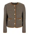 Dunst Classic Tweed Jacket In Brown