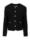 Dunst Classic Tweed Jacket Jackets Black In Black