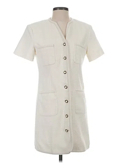 Pre-owned Dunst Coat In Ivory