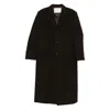 Dunst Brown Single-breasted Wool-blend Coat In Brown