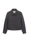 Dunst Collared Jacket In Gray