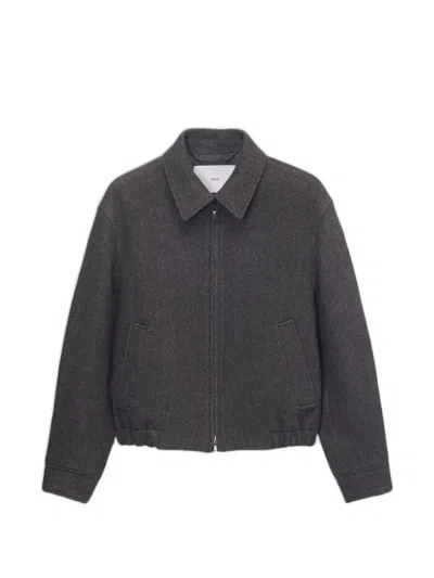 Dunst Collared Jacket In Gray
