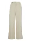Dunst White Pants With Belt Loops And Wide Leg In Corduroy Woman In Neutral