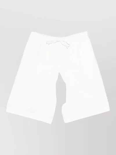 Dunst Cotton Blend Night Shorts Straight Leg In White