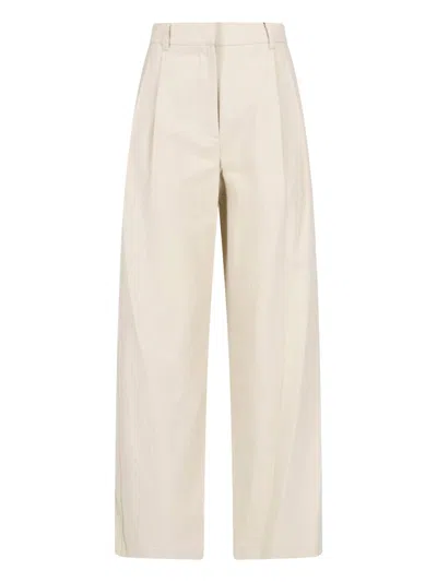 Dunst Cotton Blend Pants In Sand