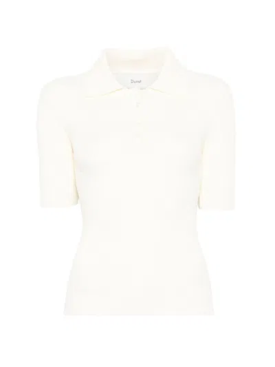 Dunst Cotton Blend Polo Shirt In White