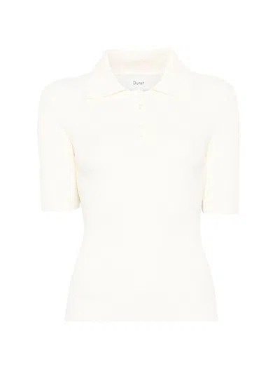 Dunst Cotton Blend Polo Shirt In White