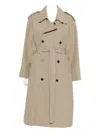 Dunst Double-breasted Trench Coat In Neutral