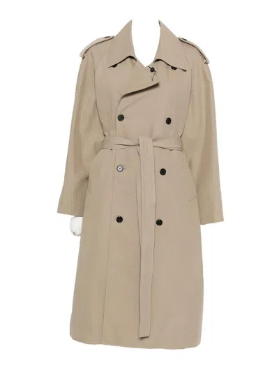 Dunst Cotton Blend Trench Coat In Sand