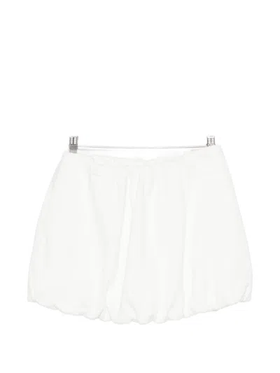 Dunst Bubble-hem Mini Skirt In White