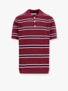 Dunst Cotton Polo Shirt With Striped Motif