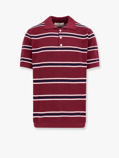 Dunst Cotton Polo Shirt With Striped Motif
