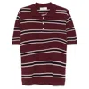 Dunst Cotton Polo Shirt With Striped Motif