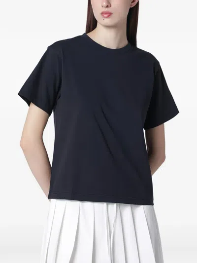 Dunst Navy Blue Cotton T-shirt