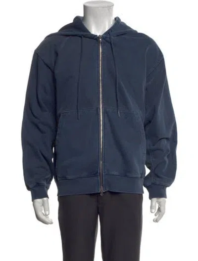 Pre-owned Dunst Crew Neck Long Sleeve Hoodie In Blue