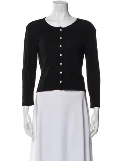 Pre-owned Dunst Crew Neck Long Sleeve Top In Black