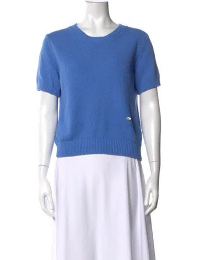 Pre-owned Dunst Crew Neck Short Sleeve Top In Blue
