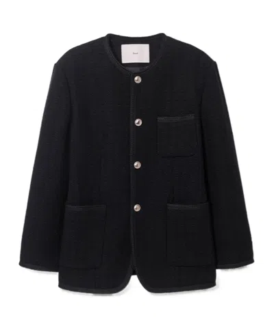 Dunst Crew Neck Three-pocket Jacket In Black