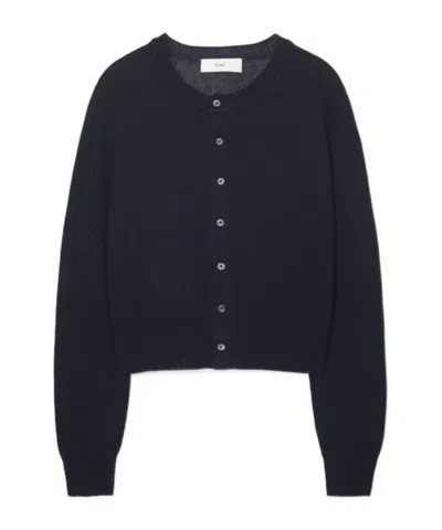 Dunst Button-front Knitted Cardigan In Black