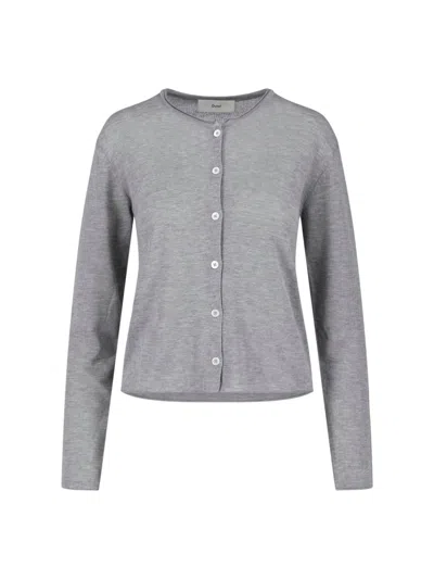 Dunst Crewneck Cardigan In Gray