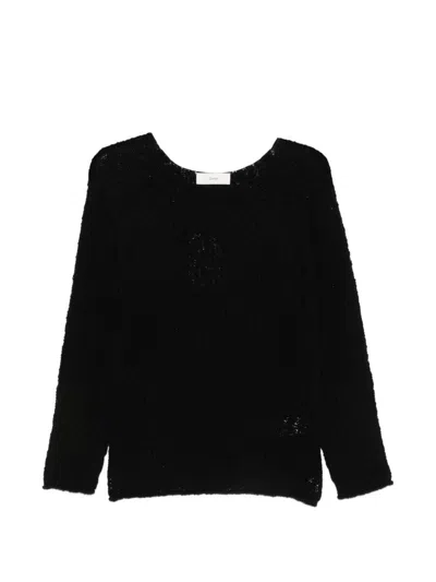 Dunst Crochet Crewneck Jumper In Multi