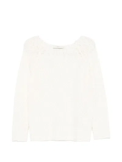 DUNST DUNST CROCHET CREWNECK JUMPER
