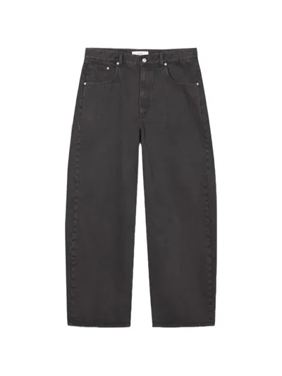 Dunst Curved Wide Jeans In Brown