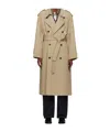 Dunst Tan Unisex Oversized Trench Coat In Gold