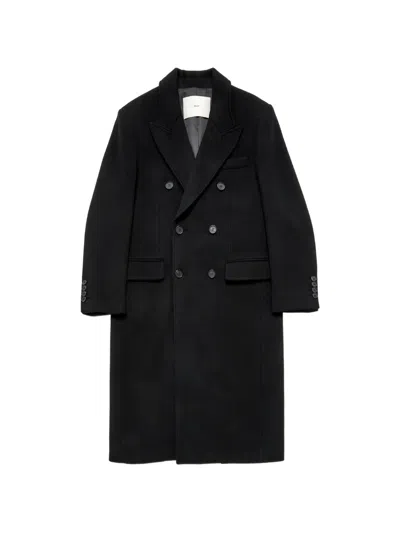 Dunst Double-breasted Tailored Coat In Black