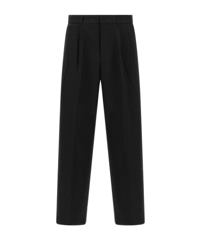 Dunst Double-pleated Casual Trousers In Black