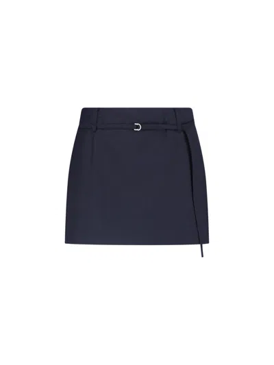Dunst Draped Mini Skirt In Blue