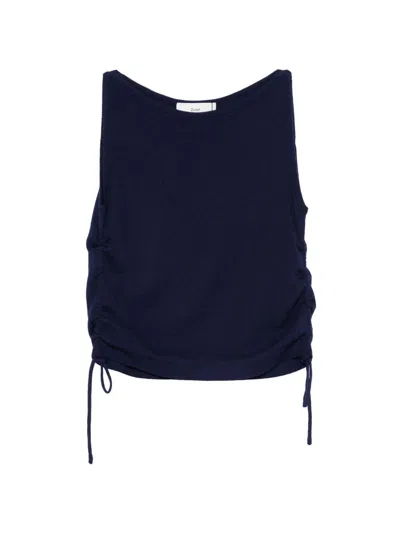 Dunst Drawstring Boat Neck In Blue