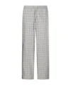 Dunst Drawstring Check Trousers In Gray