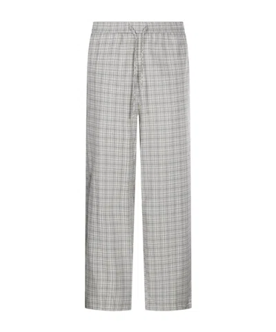 DUNST DRAWSTRING CHECK TROUSERS
