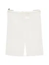 Dunst Drawstring Midi Skirt In White