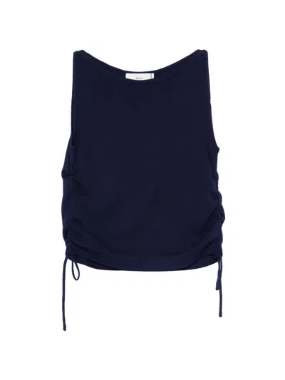 Dunst Drawstring Tank Top In Blue