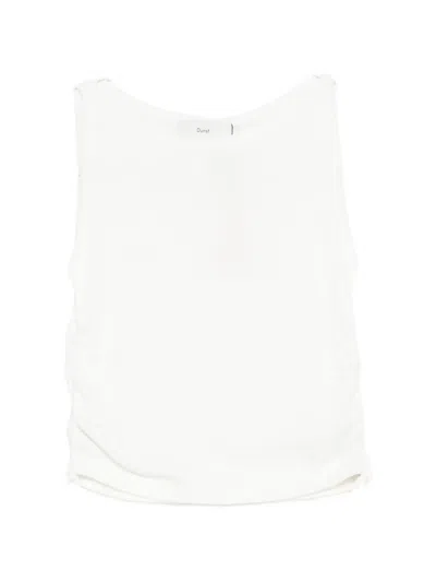 Dunst Drawstring Top In White