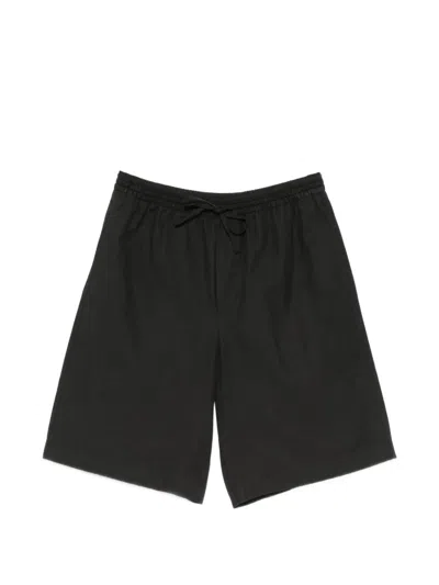 Dunst Cotton Blend Pajama Shorts Straight Leg In Black