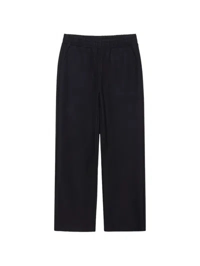 Dunst Elasticated Drawstring Track Pants In Black