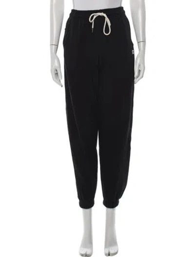 Pre-owned Dunst Embroidered Accent Sweatpants In Black