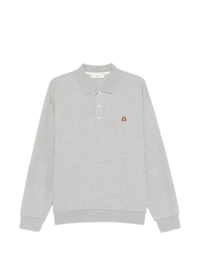 Dunst Embroidered-logo Polo Shirt In Gray