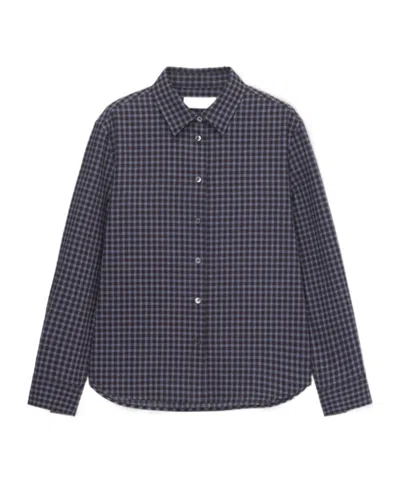 Dunst Essential Slim-fit Plaid Shirt In Blue