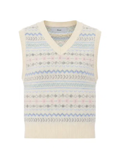 Dunst Fair Isle V-neck Vest In Multi