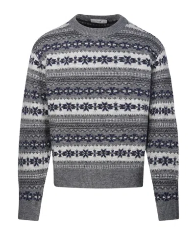 Dunst Fairisle Knitwear In Gray