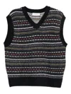 Dunst Fairisle-pattern V-neck Sweater In Multi