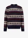 Dunst Fairisle Unisex Sweater In Blue
