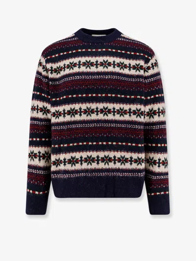 Dunst Fairisle Unisex Sweater In Blue