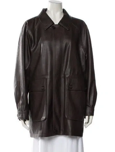 Pre-owned Dunst Faux Leather Jacket In Black